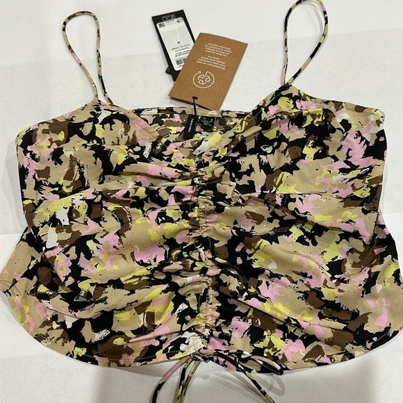 NWT Vero Moda Chaddie Camisole crop blouse top Sz M - Picture 5 of 12